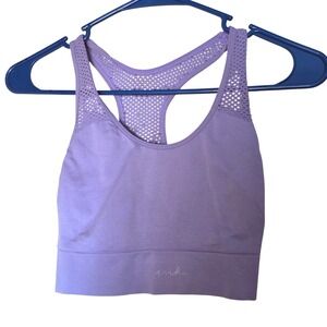 Victoria Secret PINK Active Seamless Racerback Sports Bra Lavender Size S
